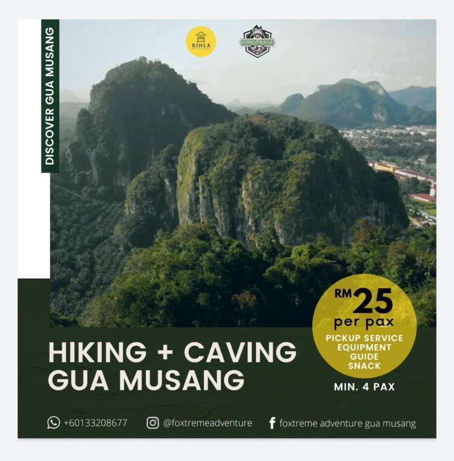 Rihla Dataran Tengah Hostel Gua Musang Ngoại thất bức ảnh