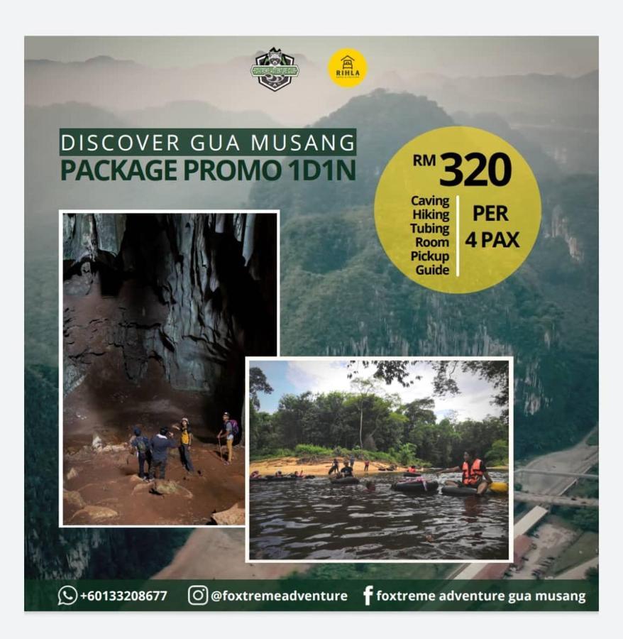 Rihla Dataran Tengah Hostel Gua Musang Ngoại thất bức ảnh
